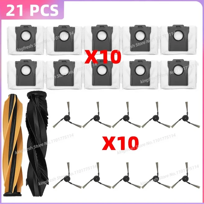 드리미 MOVA Z60 Ultra Roller Complete 호환 진공 청소기 부품 메인 롤러 사이드 브러시 백 필터 천 액세, 08 SET 3