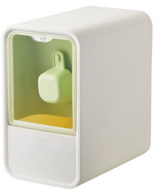 락앤락 큐브 쌀통 7kg 8L + 제습제, 라이트그린, 1개