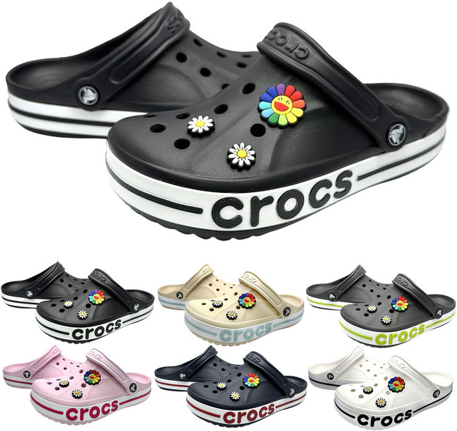 [크록스 정품] CROCS 바야밴드 클로그 슬리퍼 +모아츄 악세세리 포함