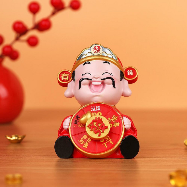 財神招財擺件 中式家居裝飾, 福運旺, 1個