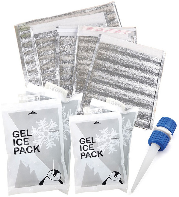 민스리빙 젤 아이스팩 반제품 소 중 대 미니 보냉팩 은박봉투, 젤아이스팩(대600ml) 1개, 1개
