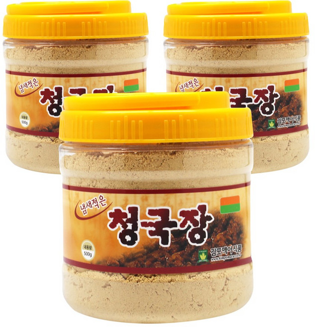 냄새적은청국장 [500g], 500g, 3개
