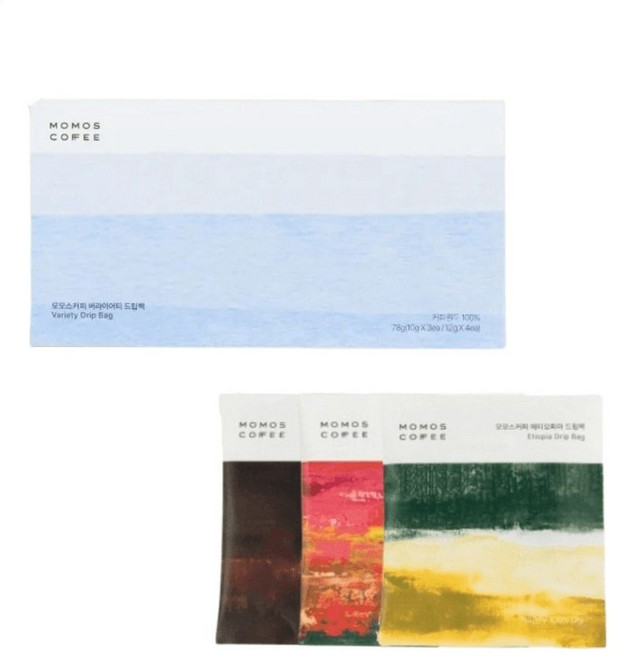 모모스커피 버라이어티 드립백 3종 선물세트 (쇼핑백포함), 1개, 버라이어티 3종 드립백 기프트