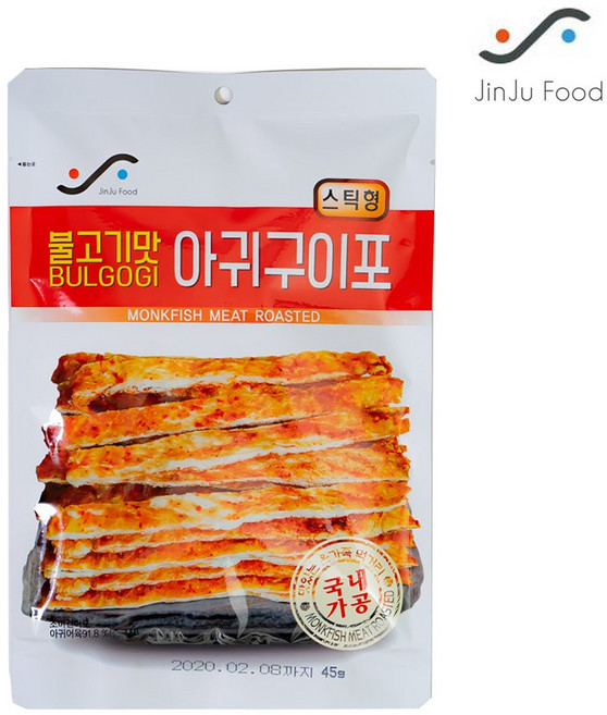 진주식품 불고기맛 아귀구이포 45g, 1개