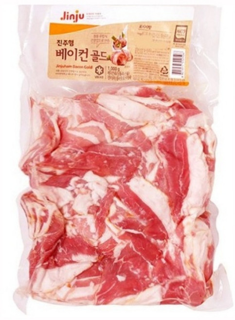 jinju 진주햄 베이컨파지 1kg x 2봉 / 베이컨, 2kg, 1세트
