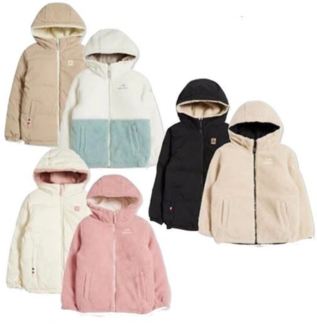 아이더 EIDER 키즈 알로 남여공용 리버시블 다운 촉감좋은뽀글리 후리스 JUW22596 309425