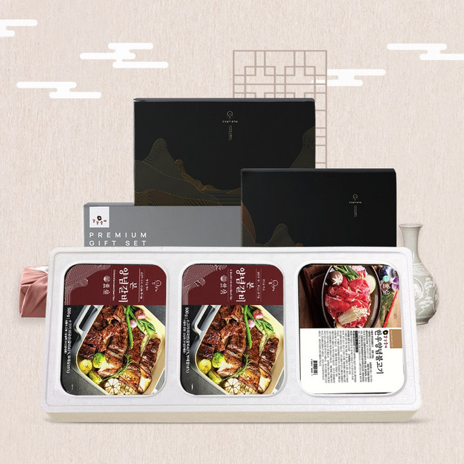 [강강술래] 프리미엄 본양념갈비 실속 선물세트 3호, 1개