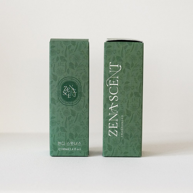 제나센트 실내 디퓨저 차량용 실내 석고 방향제 액상 리필액, 100ml, 미스틱 그린솝