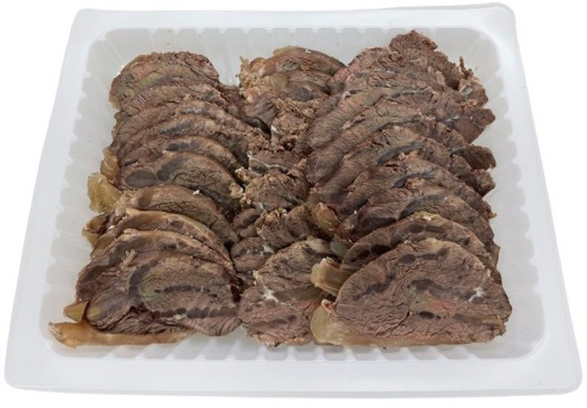 본가집 삶은 볼살 1kg 곡물비육 2.5mm 소고기 슬라이스, 1개