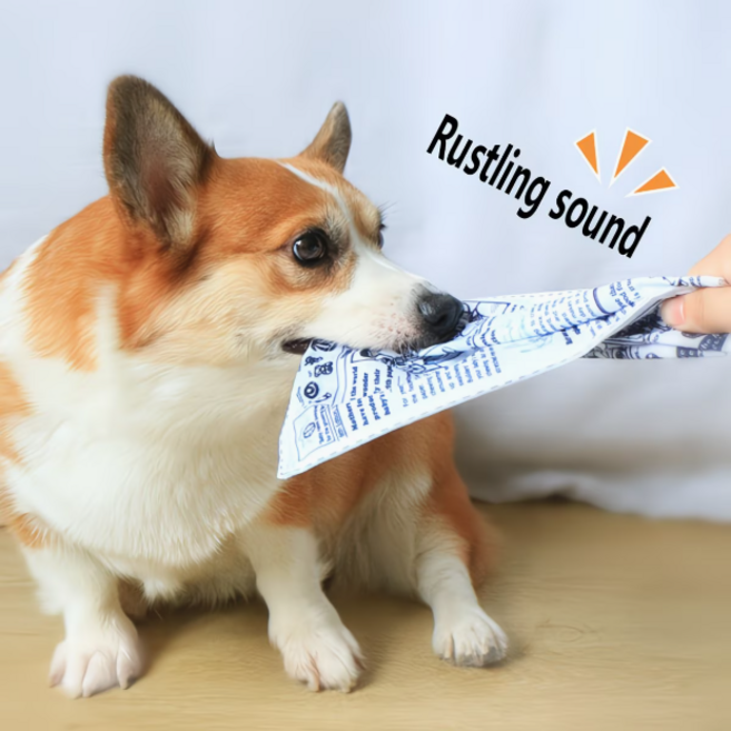 샤인월드 종이질감 강아지 사운드 장난감, 1개