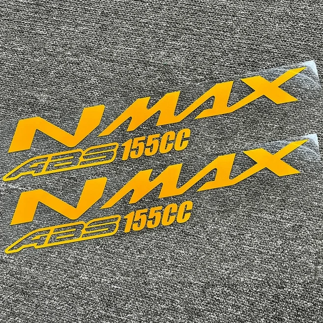 [호환] 야마하 스쿠터 바디 사이드 스트립 페어링 로고 액세서리 데칼 반사 오토바이 스티커 NMAX 155 N, 19 155cc-gold-2pcs