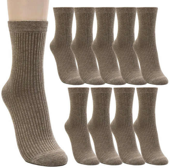 수한양말 여자 패션 중목 양말 잔골지 10켤레