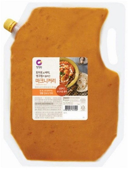 청정원 인도식 마크니커리소스 2kg, 1개