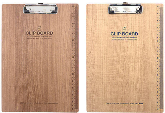 아트박스/유앤알코리아 4000 원목 클립 보드(세로형) 2204, 라이트우드, 1개