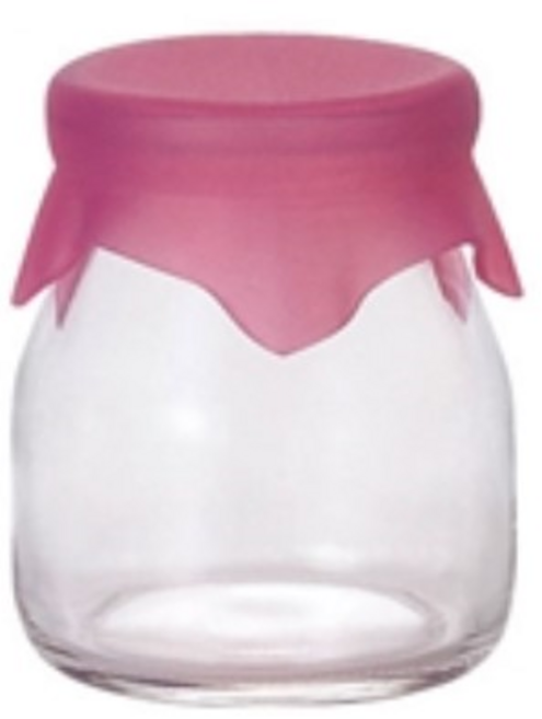 石塚硝子ADERIA 馬卡龍牛奶瓶 129ml 日本製造 果汁瓶 密封罐, 粉色, 1個