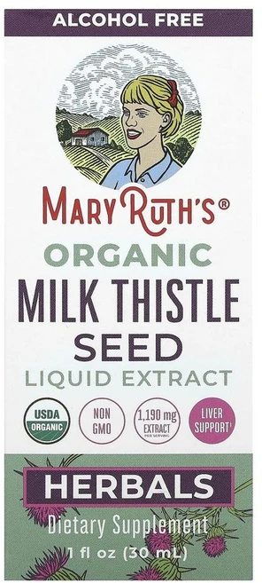 메리루스 유기농 밀크씨슬 씨앗 액상 추출물 MaryRuth's Organic Milk Thistle Seed Liquid Extract 30ml, 1개 - 쿠팡