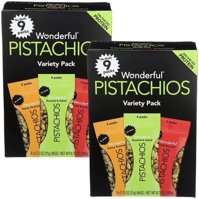 원더풀 피스타치오 종합 팩 9개입, 2개