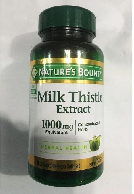 Nature s Bounty 밀크시슬 1000mg 소프트젤 50개 (4개입), 50정 - 쿠팡