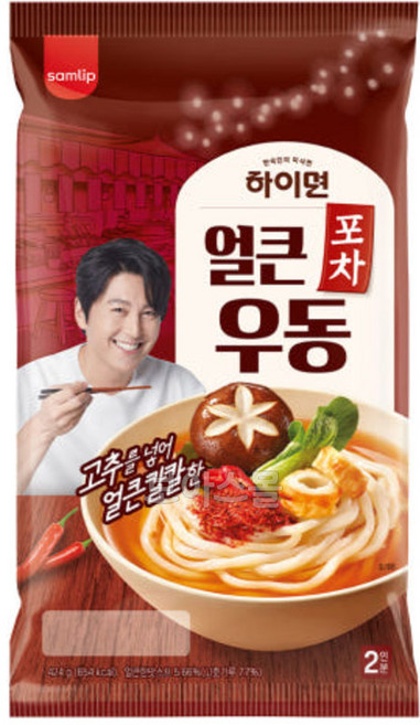 삼립 하이면 신포차우동 얼큰한맛 x 10봉 (2인분), 424g, 10개