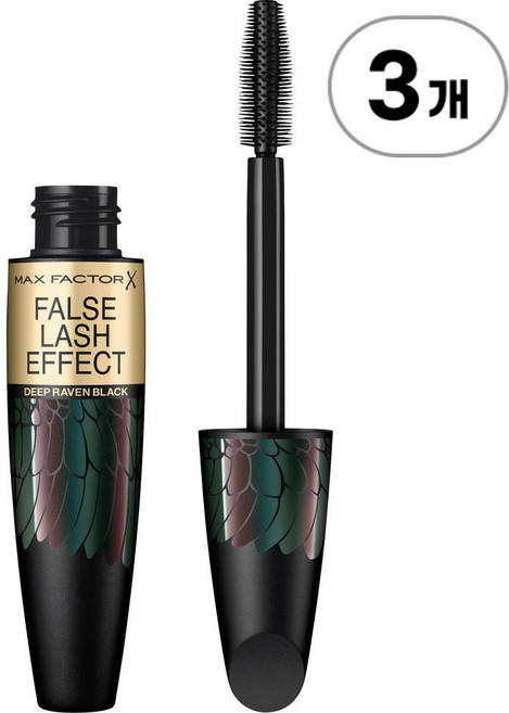 맥스 팩터 마스카라 폴스 래쉬 이펙트 딥 레이븐 MAX FACTOR Mascara False Lash Effect 006 Deep Raven Black 13.1ml, 3개