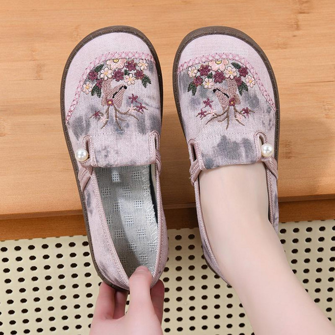 新中式 民族風繡花女鞋