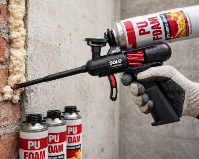 솔로블랙 우레탄폼건(스프레이기능) SLXP-07S, 1개