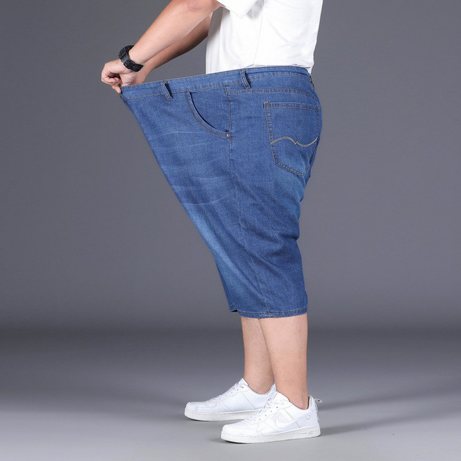 빅빅사이즈 데님 5부 왕스판 반바지 SH1228