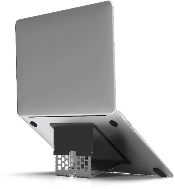 Majextand MacBook 노트북 스탠드 얇고 조절 가능한 휴대용 통풍 인체공학적 노트북 스탠드 최대 노트북, 03 검정색