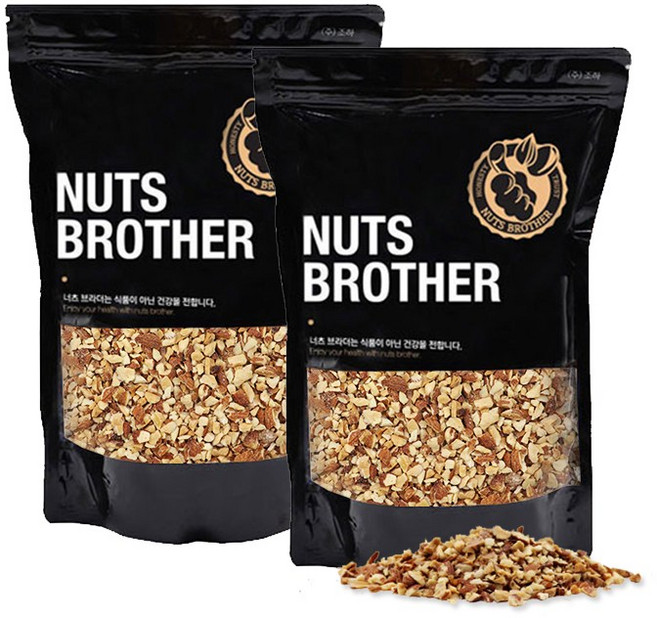 너츠브라더 볶음아몬드분태, 500g, 2개