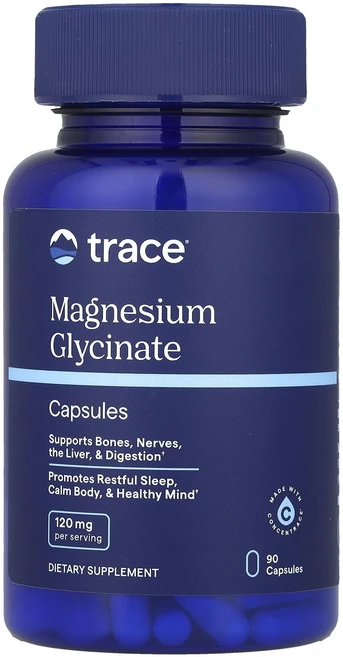Trace 마그네슘 글리시네이트 캡슐 90정, 1개 - 쿠팡
