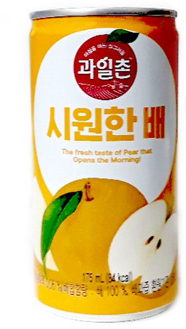 과일촌 시원한 배 175mlx30캔x3박스, 90개, 175ml