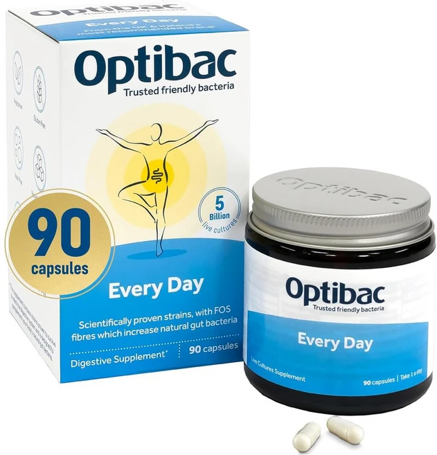 영국 옵티박 OptiBac 프로바이오틱스 에브리데이 50억 다이제스티브 유산균 캡슐, 3개 - 쿠팡