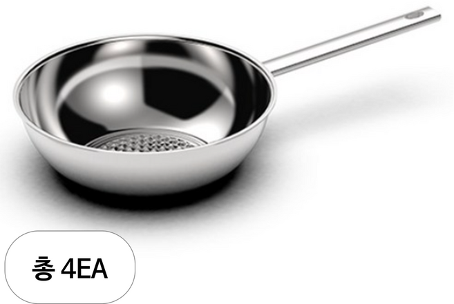 알텐바흐 시그니처 솔리드 통5중 316ti 스텐웍팬, 28cm, 4개