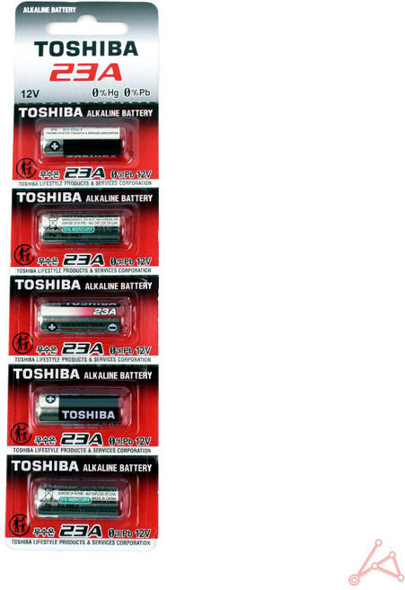 도시바 건전지 23A 12V용 예비전원, 1세트