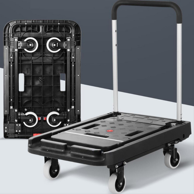 손잡이 바퀴 접히는 원터치 대형 핸드카트 운반 대차 접이식대차 박스운반, 슬림대차대, 1개