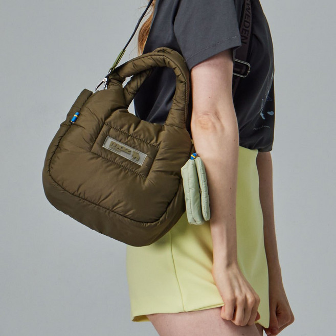 moz瑞典 駝鹿 Light 空氣 雲朵包 中 (海軍藍/霧粉/墨綠), 墨綠