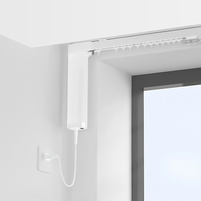 소르르홈데코 길이조절 IoT 스마트 전동 커튼 레일 모터 블루투스 리모컨 투야 호환레일 자동커튼, 180~300cm, 레일+리모컨