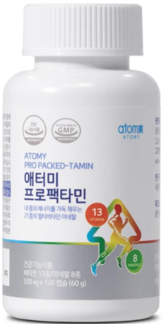 애터미 프로팩타민 120캡슐 (2개월분) 멀티비타민, 1개, 120정 - 쿠팡