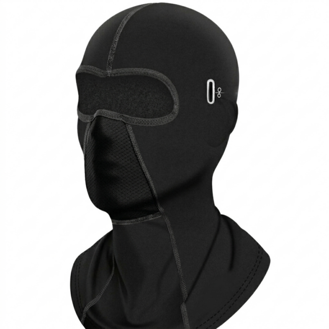 프리미엄 쿨 바라클라바 여름 자외선차단 복면 스포츠 바이크 라이딩, 블랙, 1개