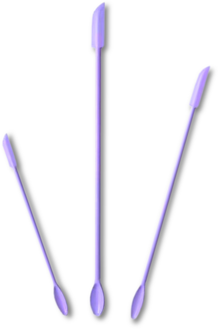 [팩플] 병 속까지 긁어쓰는 화장품 알뜰 실리콘 스파츌라 3종, 3개, 퍼플