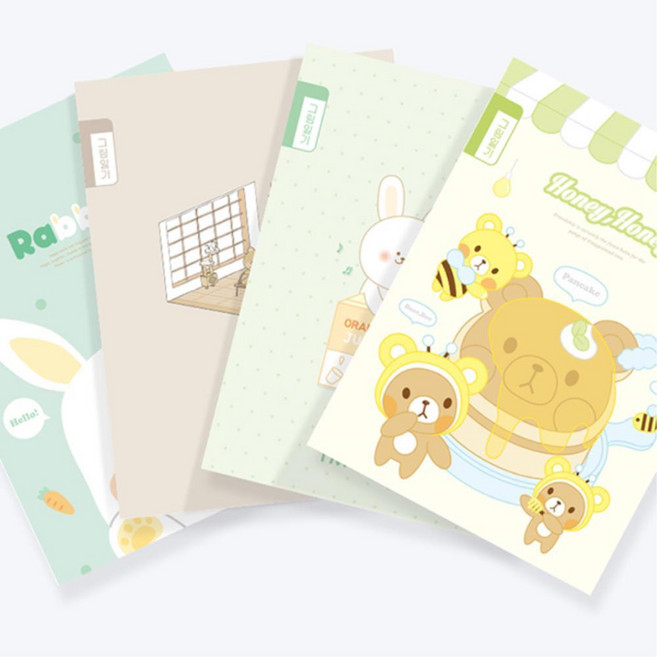 어린이 한면그림 10칸 글쓰기 일기장10P 주니어 학용품선물, 랜덤(10권동일디자인)