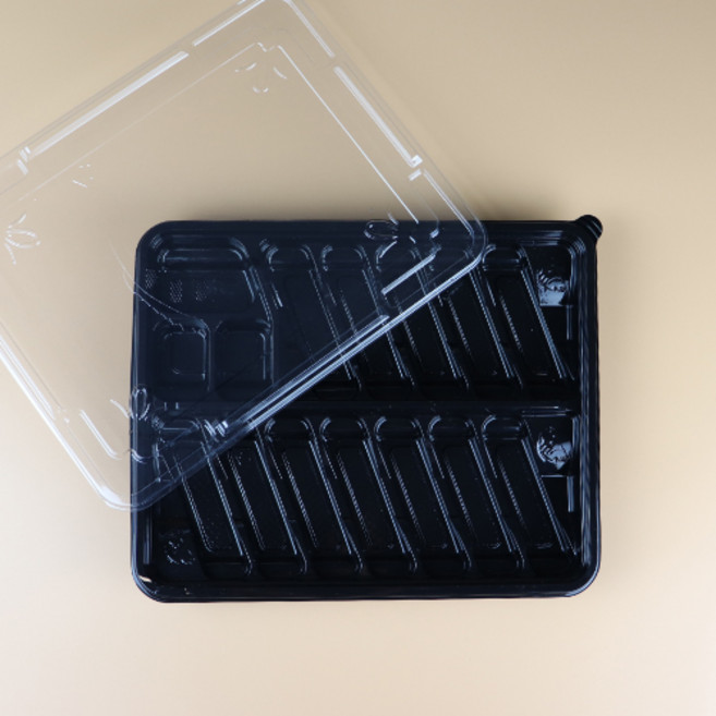 AJ 15칸 초밥12피스 도시락용기 150개 SET, 1개