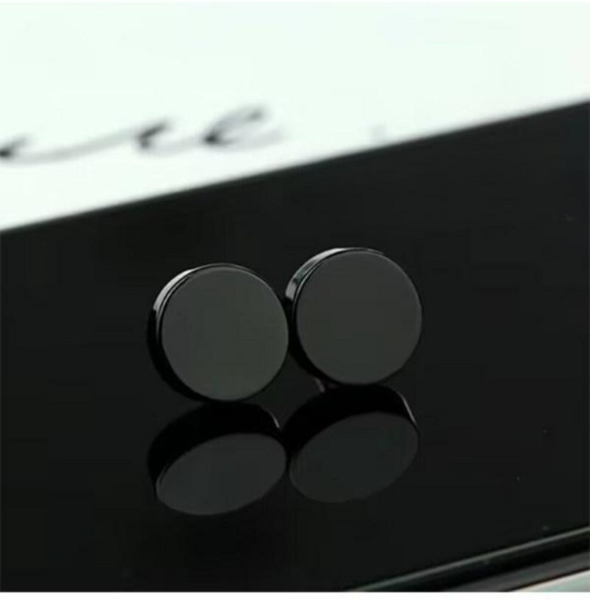 초소형 뱃지형 음성 대화 친환경 미니녹음기 4G, 12mm 블랙아게이트 (한 쌍), 기본 모델명/품번