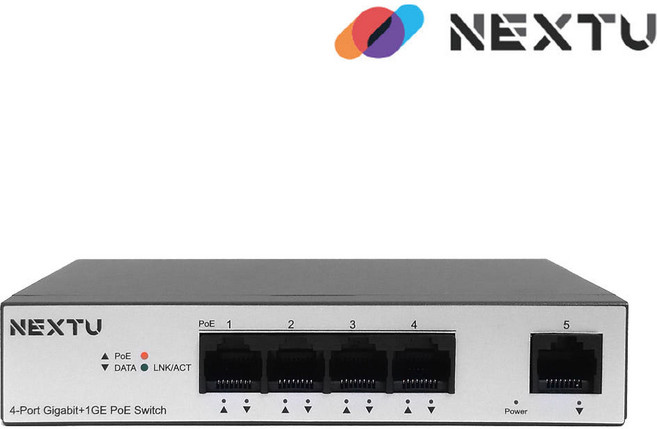 기가비트 5포트 POE+ 스위칭허브 NEXT-POE3005GF, 1개