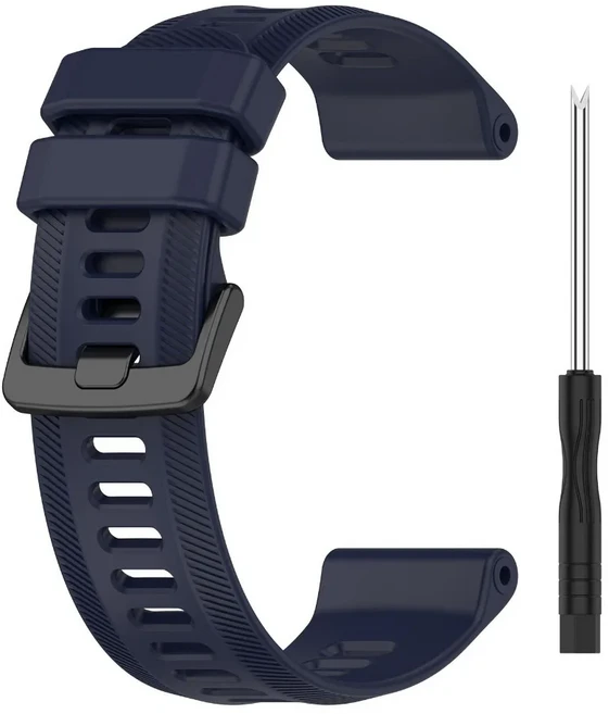 가민 포러너용 실 스트랩 965 955 945 935 교체 손목 밴드 22 스포츠 시계 밴드 액세서리, 01 dark blue, 01 For Forerunner 965