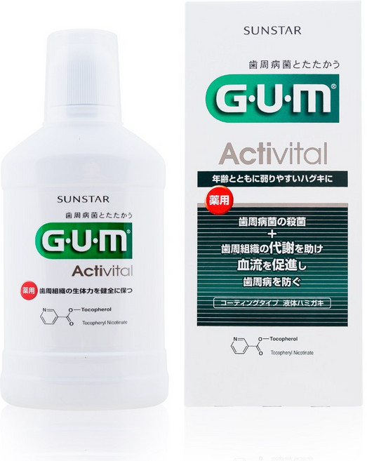 GUM 지유엠액티비탈덴탈컨디셔너에이엔 임플란트 관리 후 치과 치주질환 무알콜 저자극 가글(450ml), 1개, 450ml