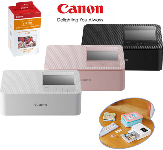 캐논 SELPHY CP1500 포토프린터 캐노니 패키지, 화이트RP108용지포함