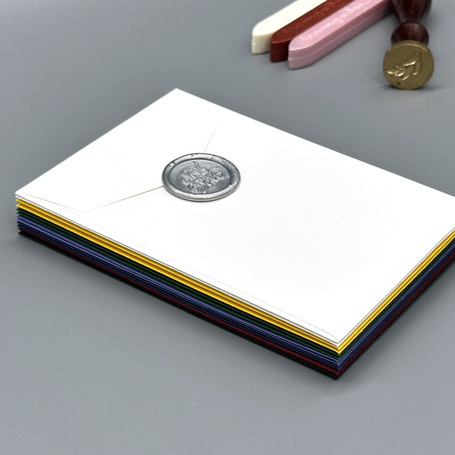 세로 엽서형 컬러봉투 105x155mm 셀프 청첩장 초대장 4x6사이즈 평량 150g 1세트(50매), 105x155mm(레드) × 50매