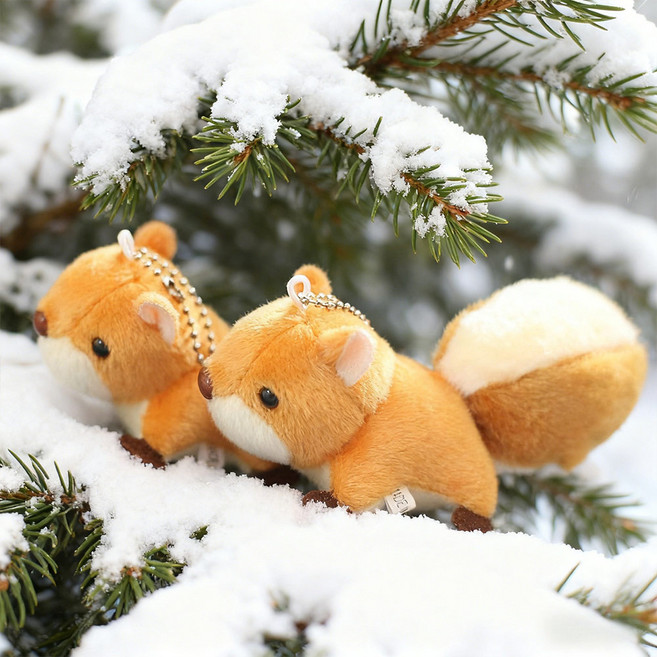 날다람쥐인형 보들보들 부드러운 작은발바닥 유니크한 봉제인형 키링 미니키링 가방꾸미기 열쇠고리