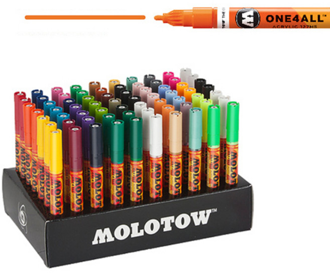 모로토우 아크릴 페인트마카 2mm 117 피치 파스텔